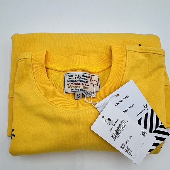 Sandrine Rose x Free People - Evil Eye/Palm Tree Embroidered Sweatshirt - Picture 4 of 4